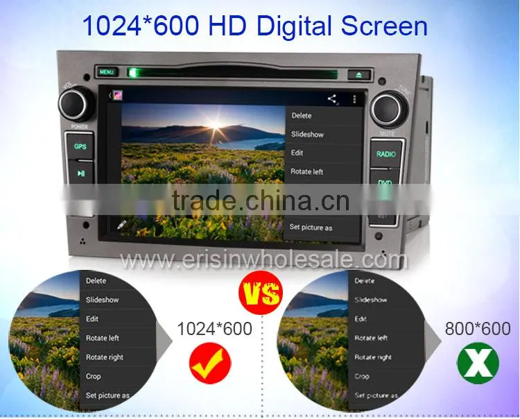 Erisin ES2681P 7" 2 Din Android 4.4.4 Car DVD Player for Astra H