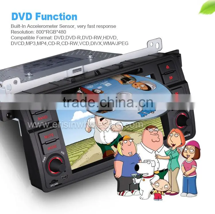 Erisin ES7246C The Newest 7 inch Single Din Touch Screen Car DVD Player for E46