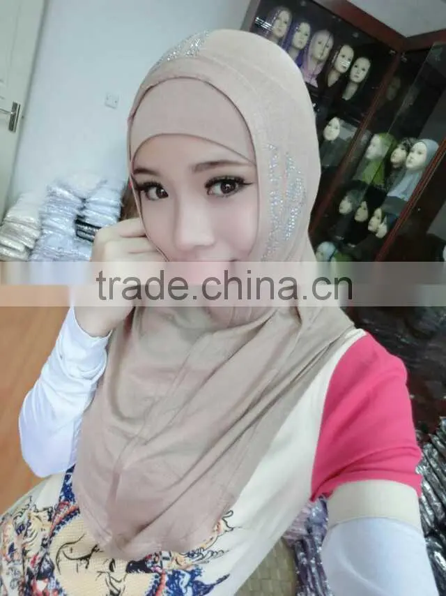 Wholesale new 2015 softy high quality modal cotton Two pieces HIJAB