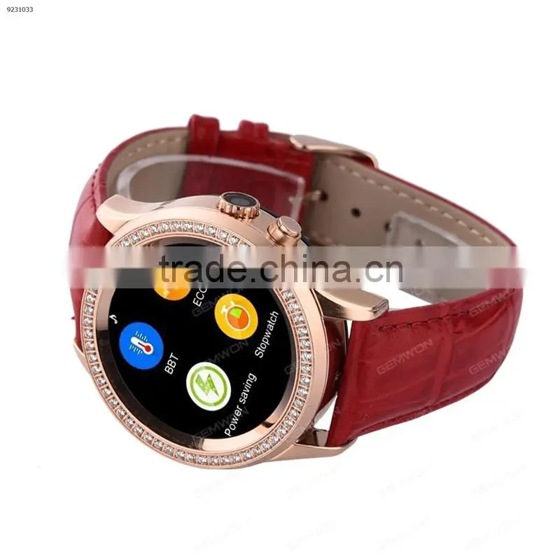 Waterproof Bluetooth Smart Watch D2 Women's Fashion For IOS Android(Crystal diamond edge, Raise the bright screen)