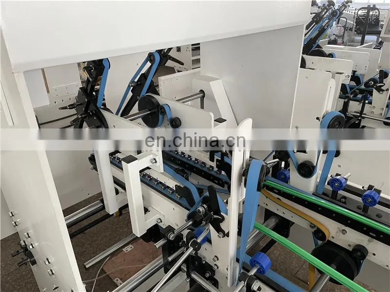 GDFG900 high speed carton paperboard silk stocking candy box folding gluing machine, Automatic Crash Lock Bottom Folder Gluer