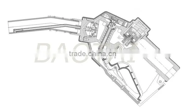 auto seal automatic shut off nozzle TDW 7H oil nozzle for oil filling dispenser
