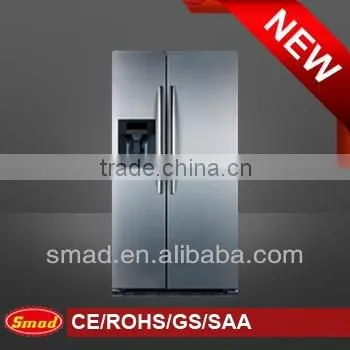 Defrost side by side refrigerator with home minibar