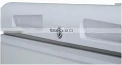 12 volt solar powered solid door display chest freezer