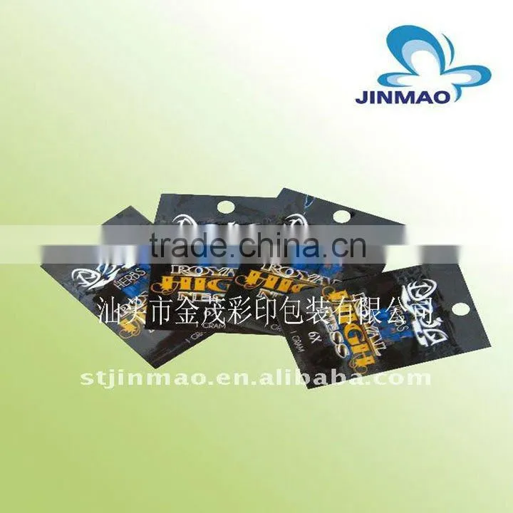 Resealable zipper standing pouches for toy packaging