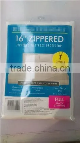 Healthy eco-friendly waterproof bed encasement with zipper