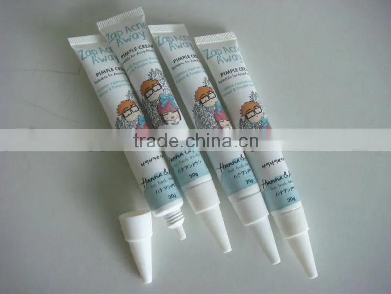 Small Plastic Tube for Cream packing, 5ml-20ml Cosmetic Tubes