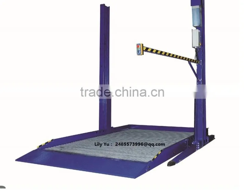 two post hydraulic home-uesd simple lifting car parking equipment