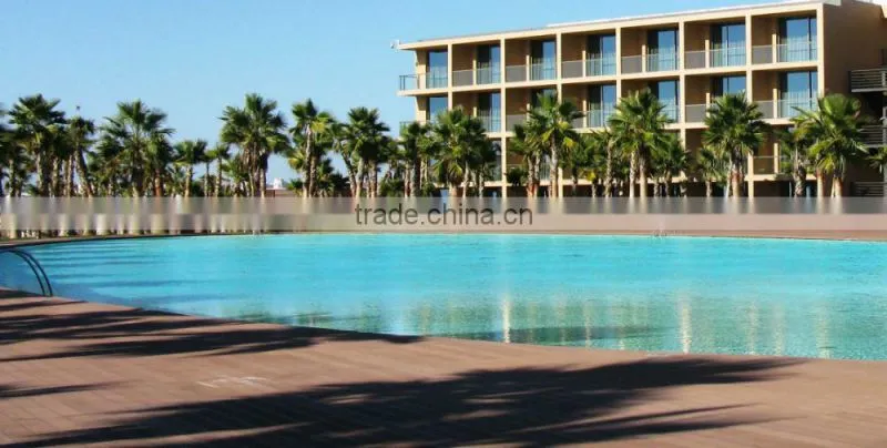 UV-protect WPC decking flooring for outdoor water-proof and anti-slip