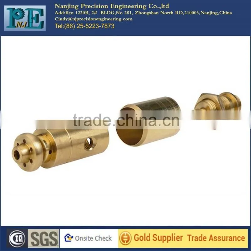ISO 9001 passed precision cnc machining brass fabrication parts