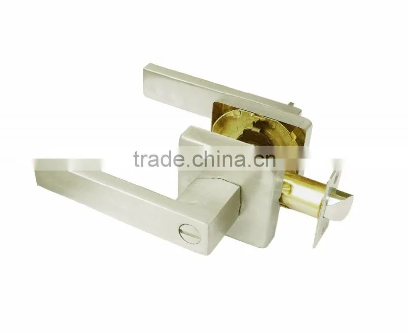 Tubular Lever door lock 8809BK-SS,stainless steel door lock