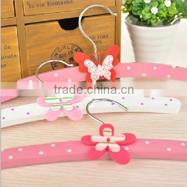 Korean Style Color Hanger for Baby and Kid&Children Clothes/Cartoon Wooden Hanger