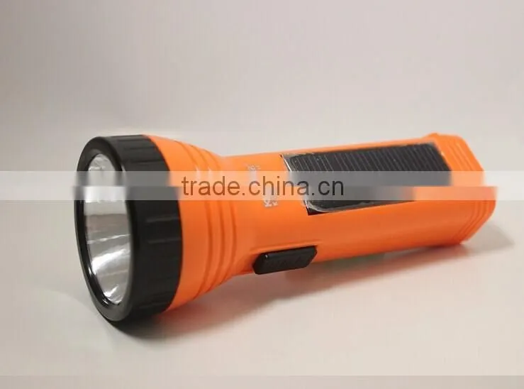 HW flashlight led plastic rechargeable handle torch for sale