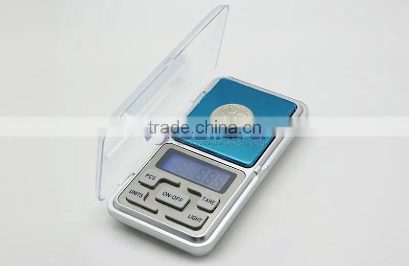 MH-500 Scale 500g/0.1g High Precision Blue LCD Pocket Weighing Scale