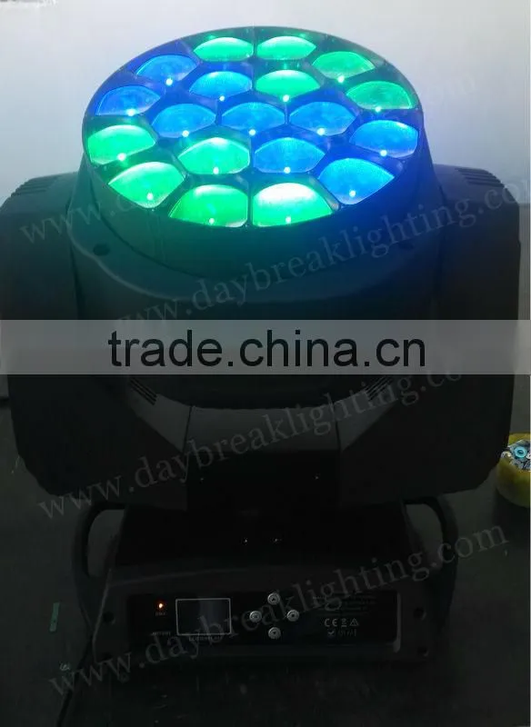 stage led wash moving head zoom function beam effect WASH BEAM ZOOM R G B W Color mixing DMX512 powercon in / powercon out
