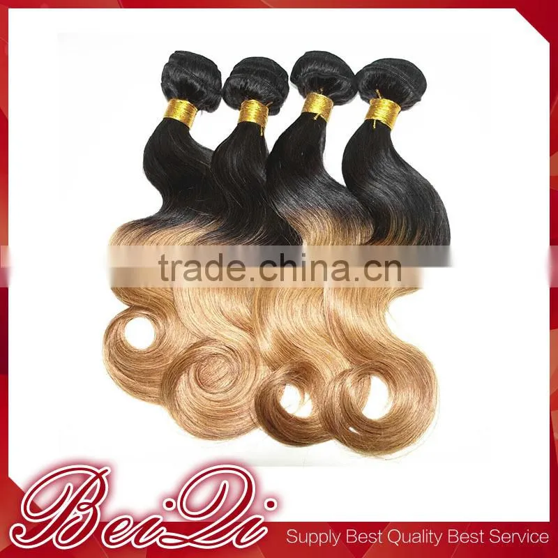 Flexible price natural blonde curly human hair extensions
