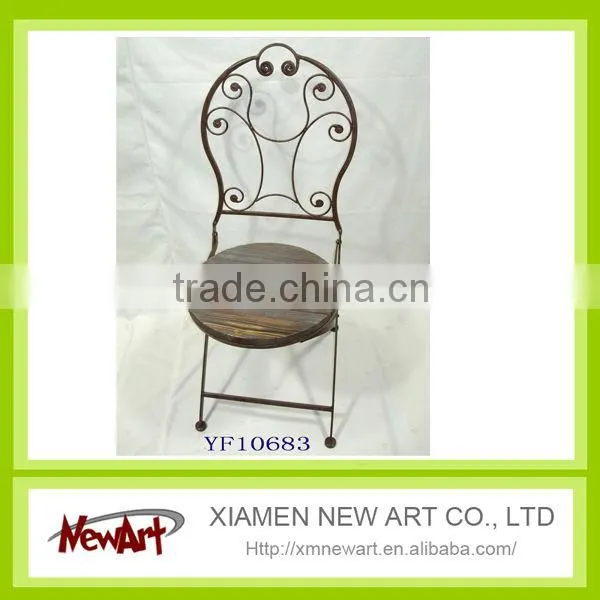 Fashion Solid Pine wood chair for garden ornament
