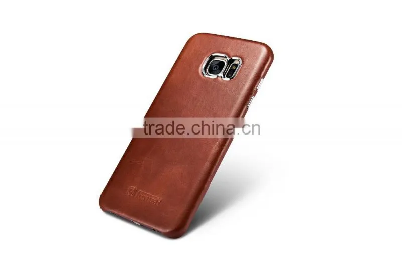 Icarer Vintage Series Real leather case for Samsung S7 edge/s7 Luxury full anti shock protective leather back cover for s7 edge