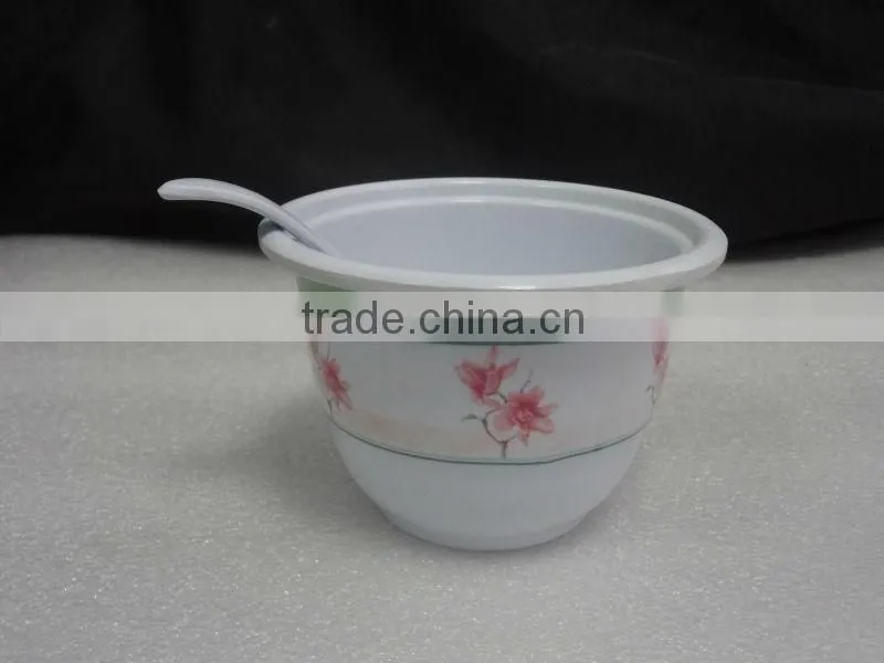 Melamine sugar pot with small spoon