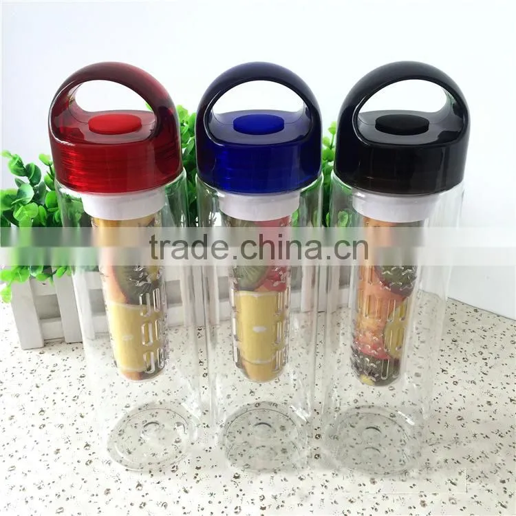 Colorful Tritan GYM drink bottle sport bottle portable bottle tea infuser bottle fruit juice water bottle