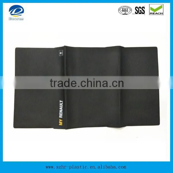 Tri-fold Plastic PVC Car Document Cover