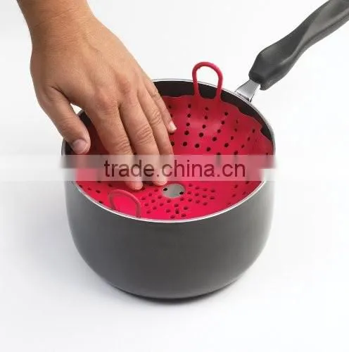 100% food grade silicone steamer lid,silicone steamer mat