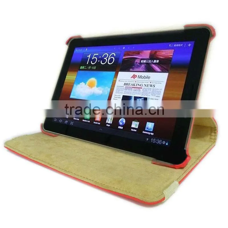 Rotary leather smart case for Samsung Galaxy Tab 7.7 P6800