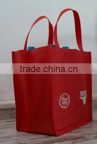 Reinforced 6 bottles non woven fabric wine bag manufacturers
