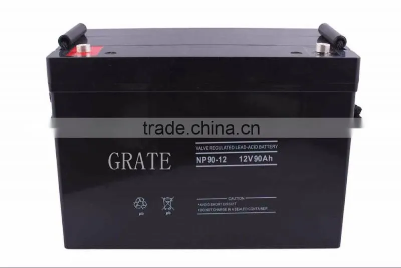grate energy storage battery 12v 90ah solar battery