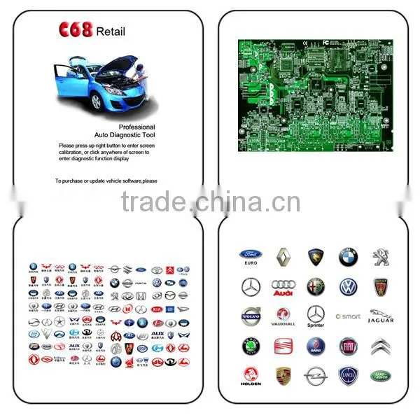 Wonderful!!2014 Top-Rated OBD2 Diagnostic Scanner Original CareCar C68 Retail DIY Professional Auto Diagnostic Tool on hot sales