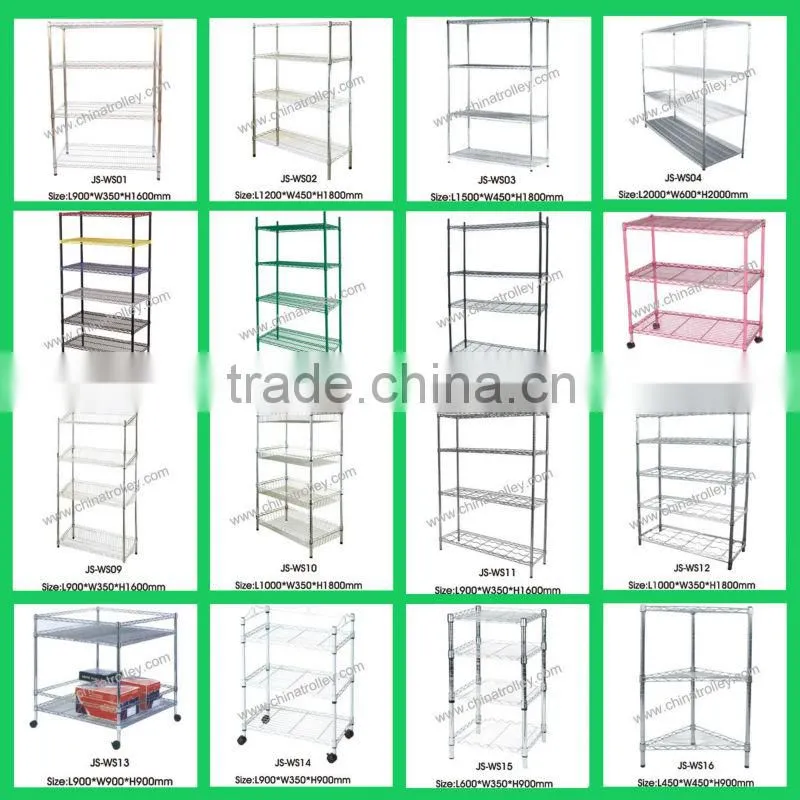 Environmental popular Heavy Duty Hotel Dishwasher Rack Hanging wire shelf Green epoxy wire shelving