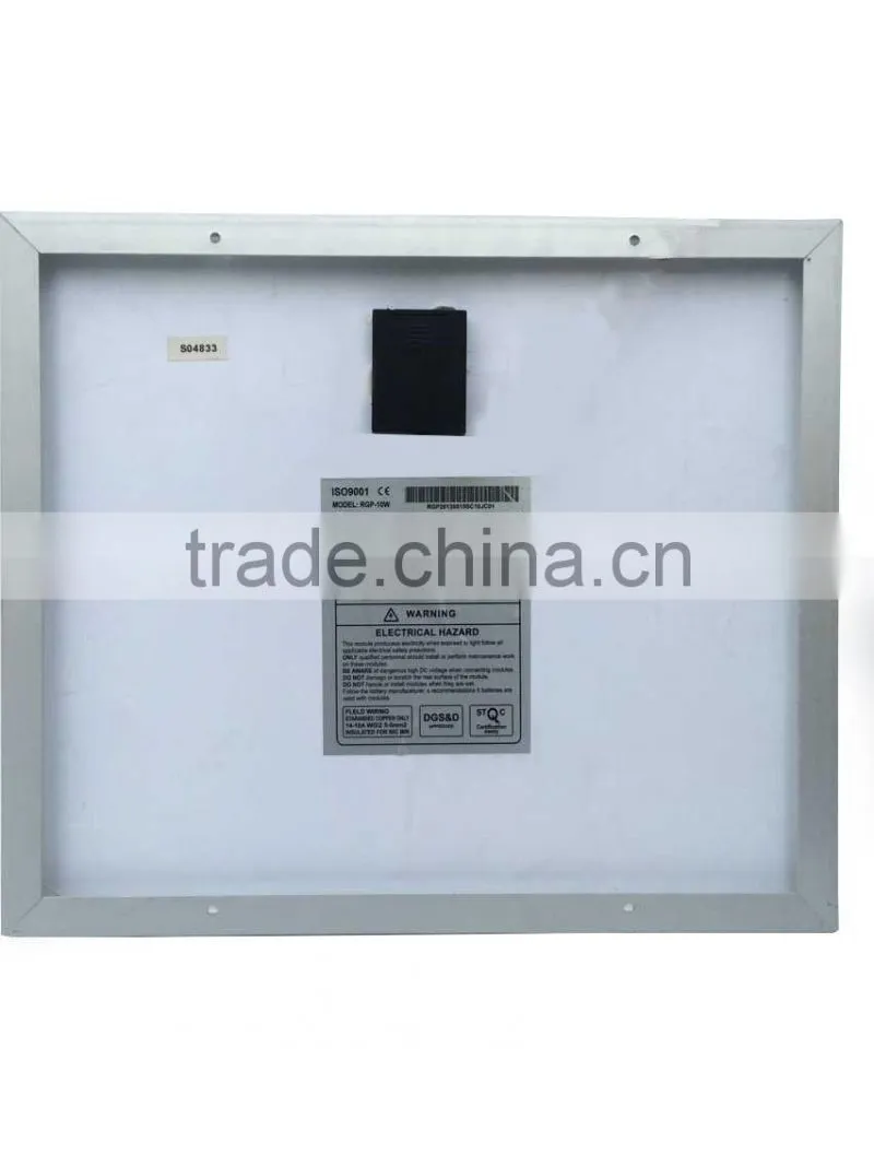 10w efficient monocrystalline solar panels for 10w solar power system
