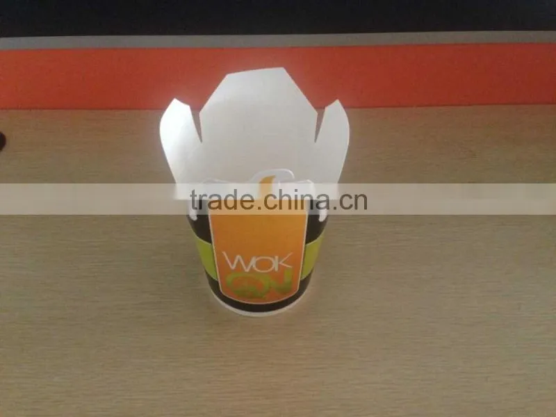 food grade disposable take away wholesale eco12oz single wall food paper box container