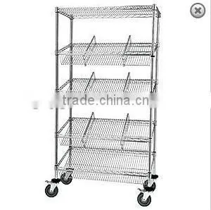 Hospital Mobile Storage Chrome Wire Shelving Compactors