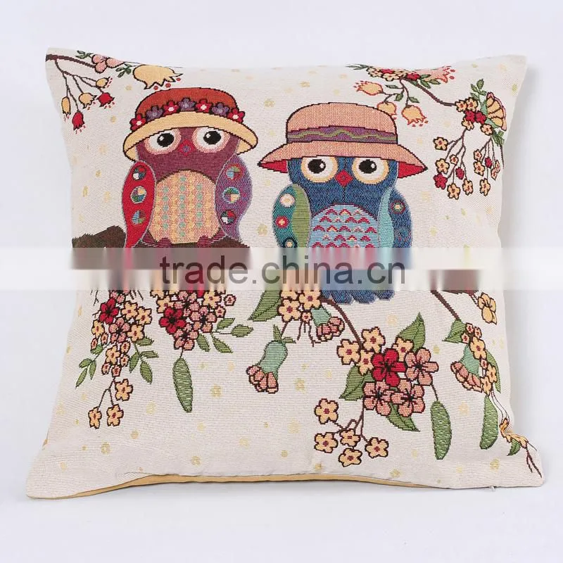 PLUS 2016 new design 18x18 inch Cotton Linen Pillowcase Cover Home Decorative Sofa Cushion Cover