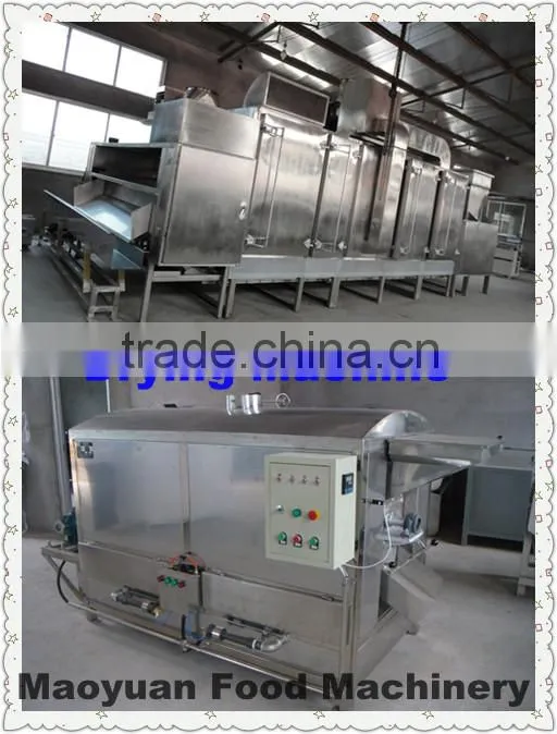 stainless steel rotary drum electric nut roaster--peanuts, cashew nuts,almond