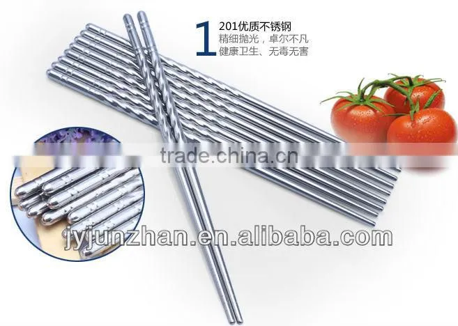 Stainless steel Korean Ceramic chopsticks with mirror polishing or hand polishing and low price