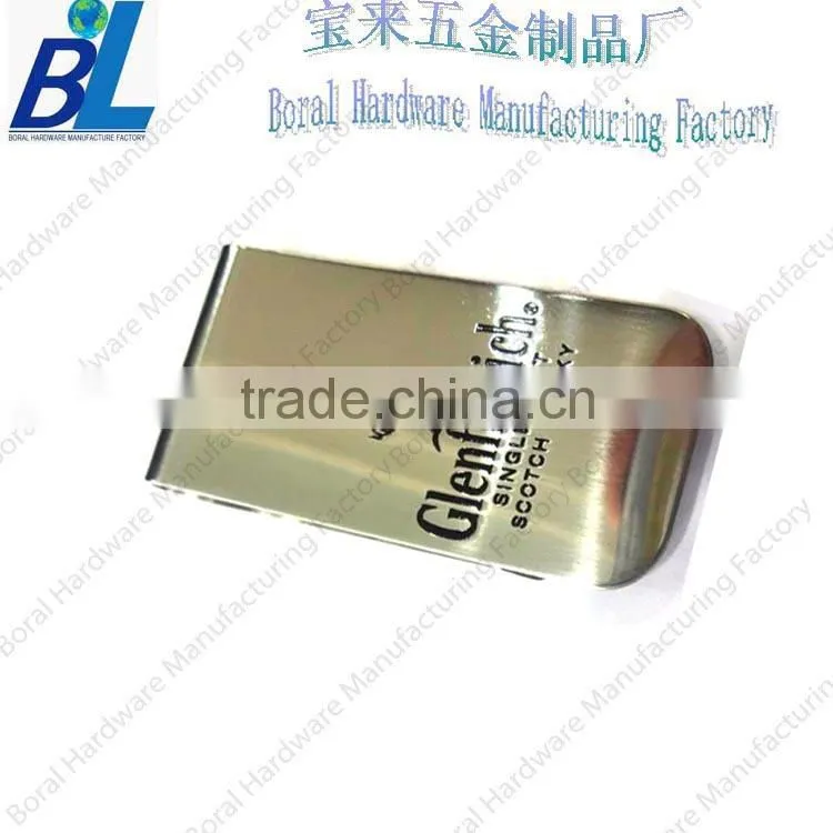 Best gift of metal fancy money clip with enamel