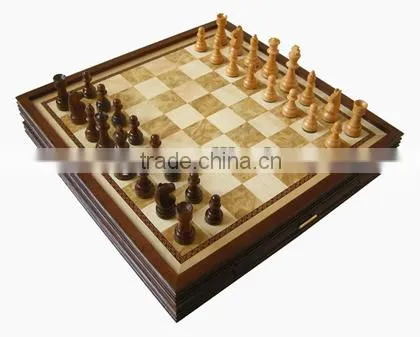 2014 wooden chessboard chess game set checkerboard