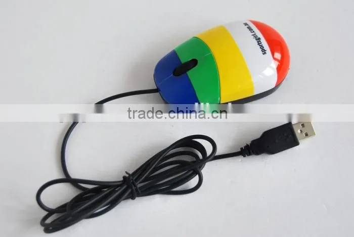 computer USB wired full color printing gift mouse