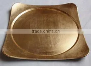 Wedding charger plates,pp plastic plates