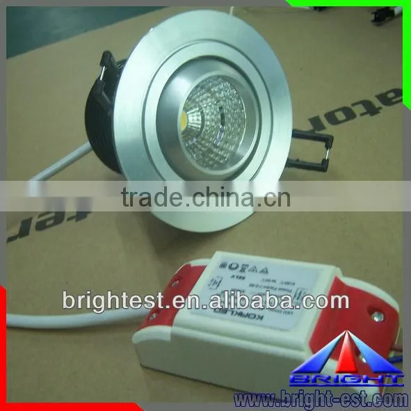 dimmable 3 years warranty cob led downlight,1w led cob ceiling light with driver