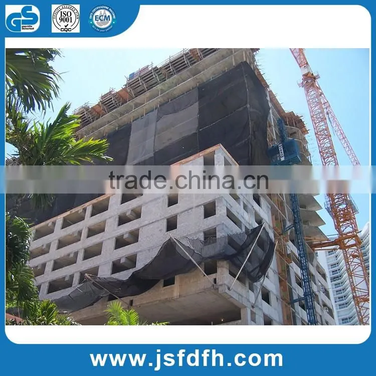 Direct manufacturer of PP/PE/PET Polyester material outdoor safety netting safety net for fall protection