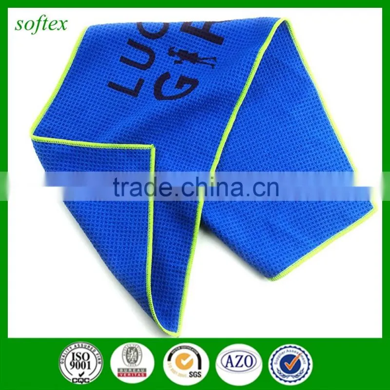 china wholesale microfiber waffle weave golf towel