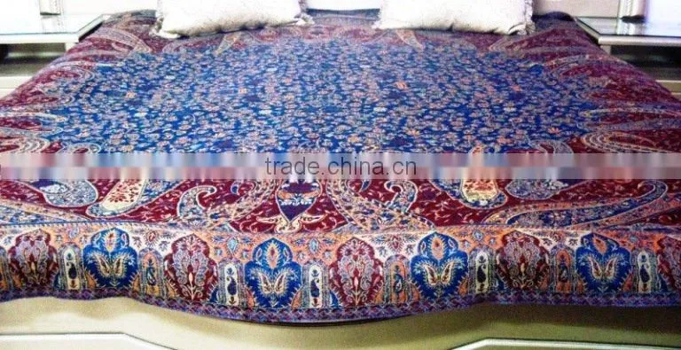 100% Wool Jacquard Bedspreads