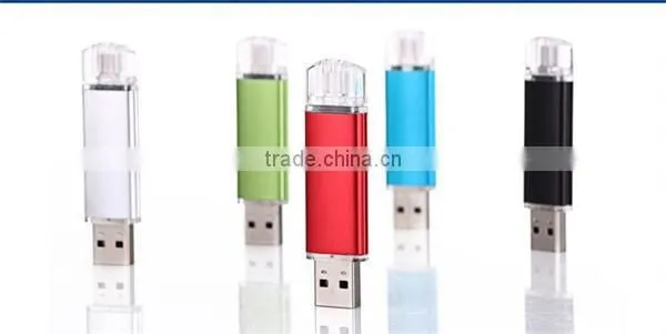 Factory Price High Quality Real Capacity Promotional Rotatable OTG USB Flash Drive 8G/16G/32G For All Smartphones