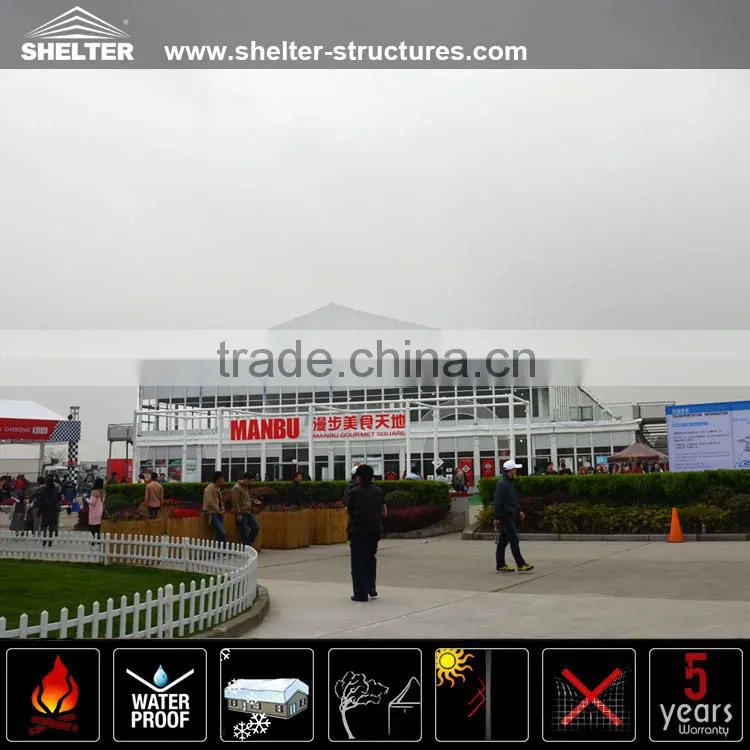 Guangzhou A Shaped Structure Double Decker tent for sale