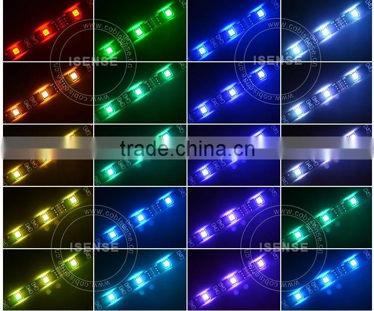 Hotsale led flexible strip 6V 12V IP65 Waterproof UV Car Truck LED Strip light with color changing