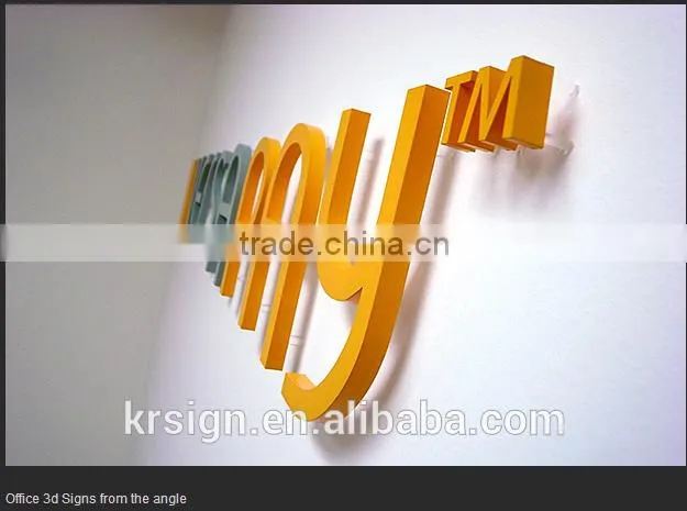 3d acrylic mini letter sign of company logo for advertising