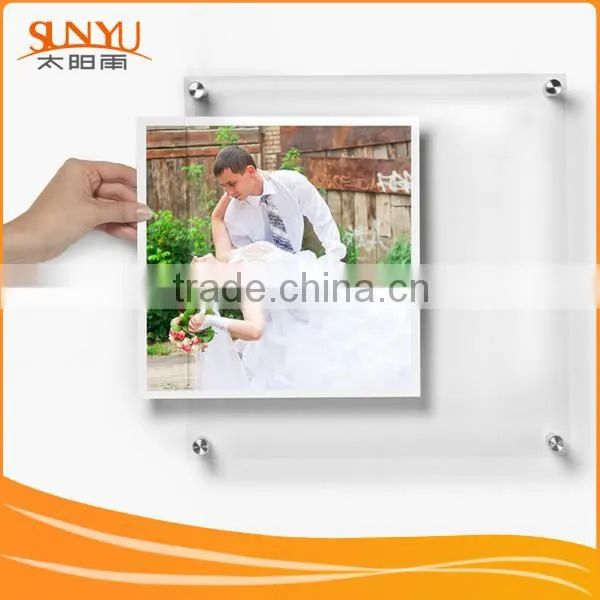 Customized Wedding Photo Frame Plastic or Acrylic